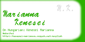 marianna kenesei business card